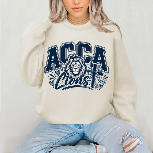 ACCA Lions Gildan G180 crewneck in sand