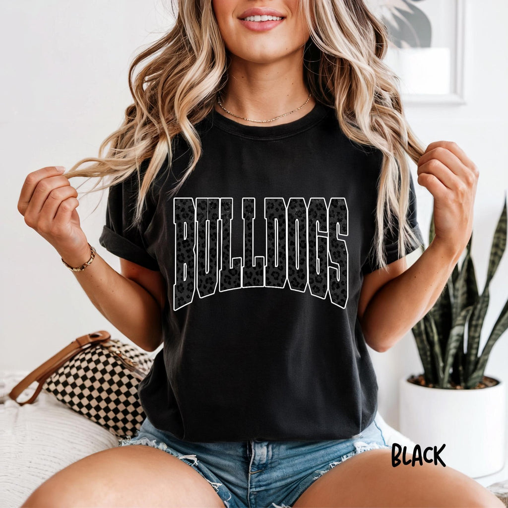 BULLDOGS Comfort Colors tee — Black