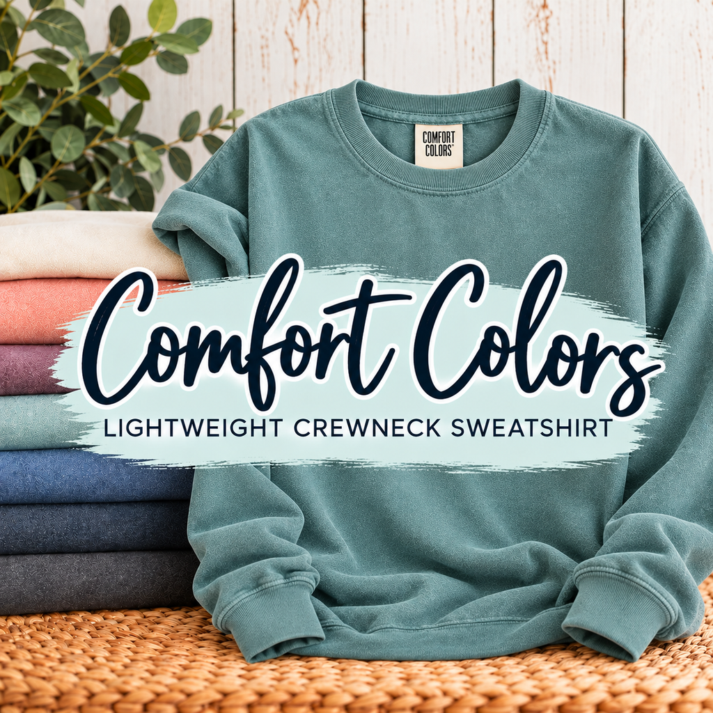 Adult Comfort Colors Lightweight Crewneck Sweatshirt