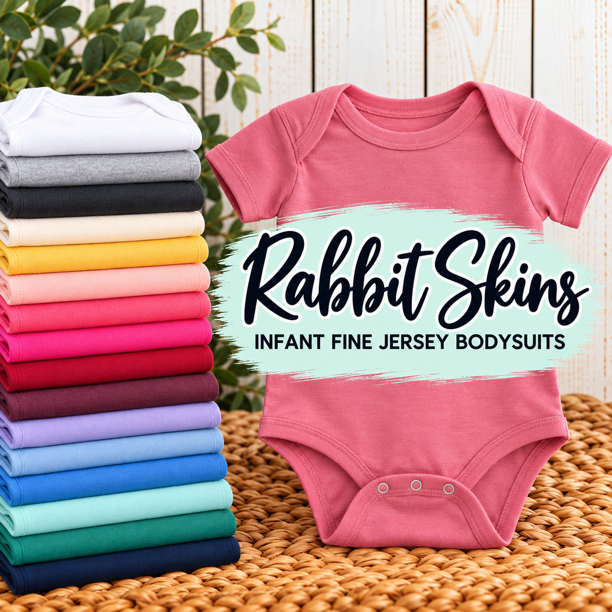 Infant Rabbit Skins Short Sleeve Bodysuit