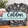 Adult Gildan Scrunch Bleached Tee