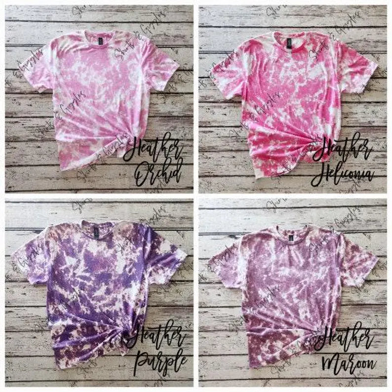 Adult Gildan Scrunch Bleached Tee
