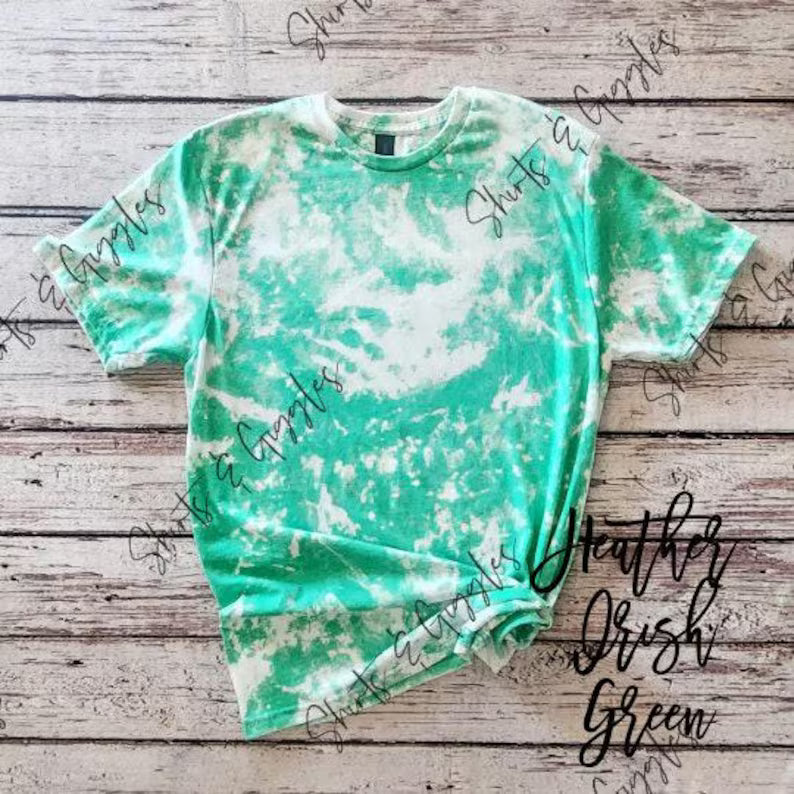 Adult Gildan Scrunch Bleached Tee