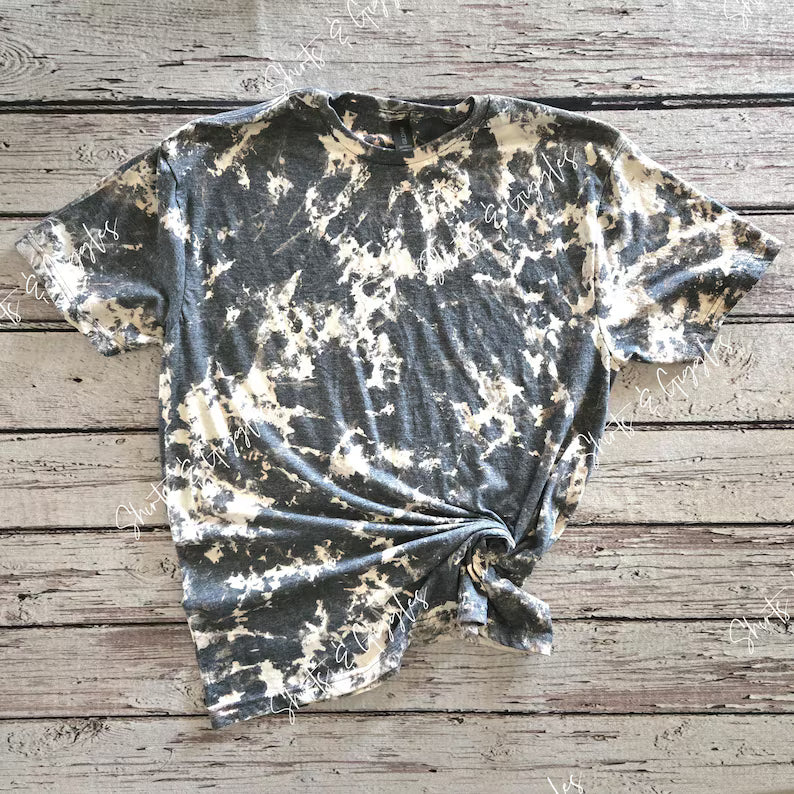Adult Gildan Scrunch Bleached Tee