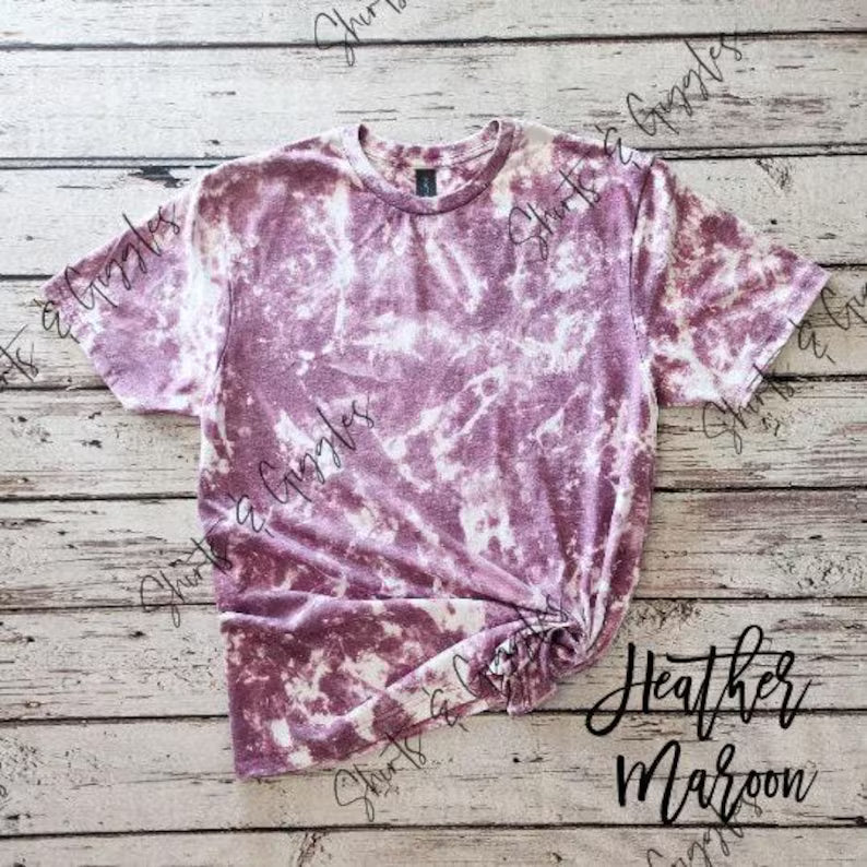 Adult Gildan Scrunch Bleached Tee