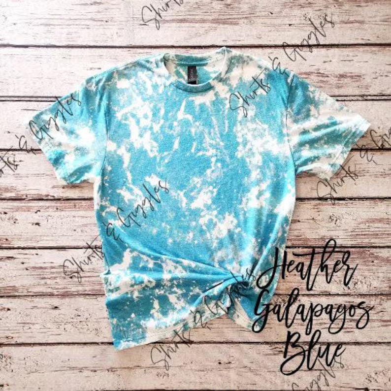 Adult Gildan Scrunch Bleached Tee