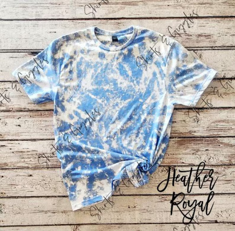 Adult Gildan Scrunch Bleached Tee