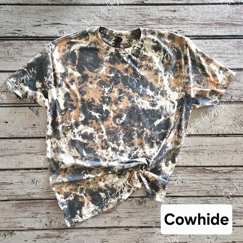 Adult Gildan Scrunch Bleached Tee