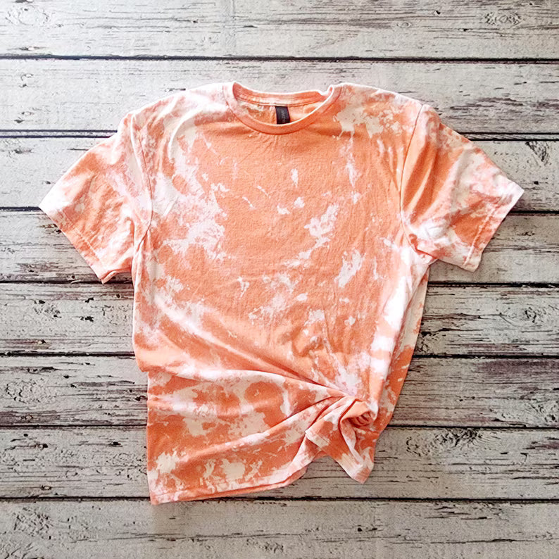 Adult Gildan Scrunch Bleached Tee
