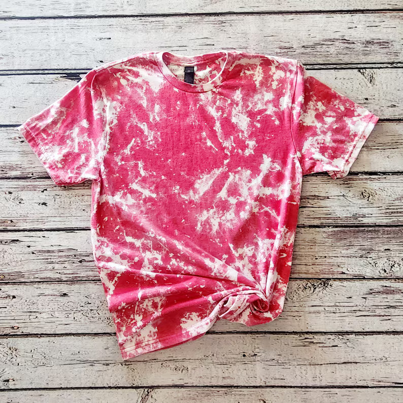 Adult Gildan Scrunch Bleached Tee