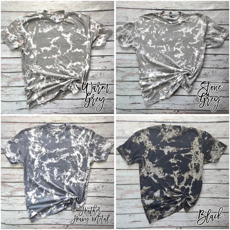 Adult & Youth Next Level Scrunch Bleached Tee