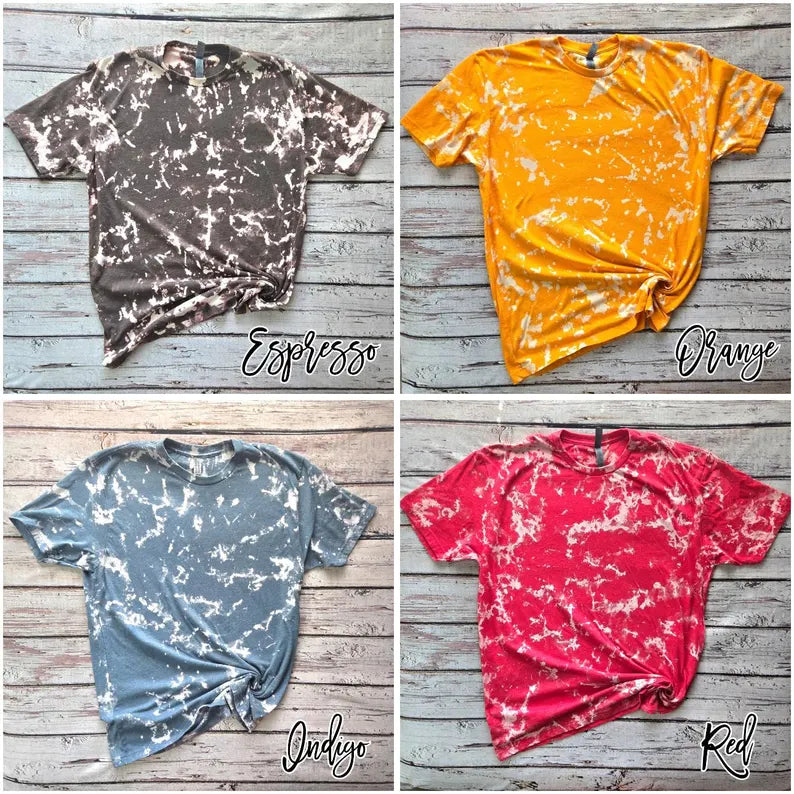 Adult & Youth Next Level Scrunch Bleached Tee